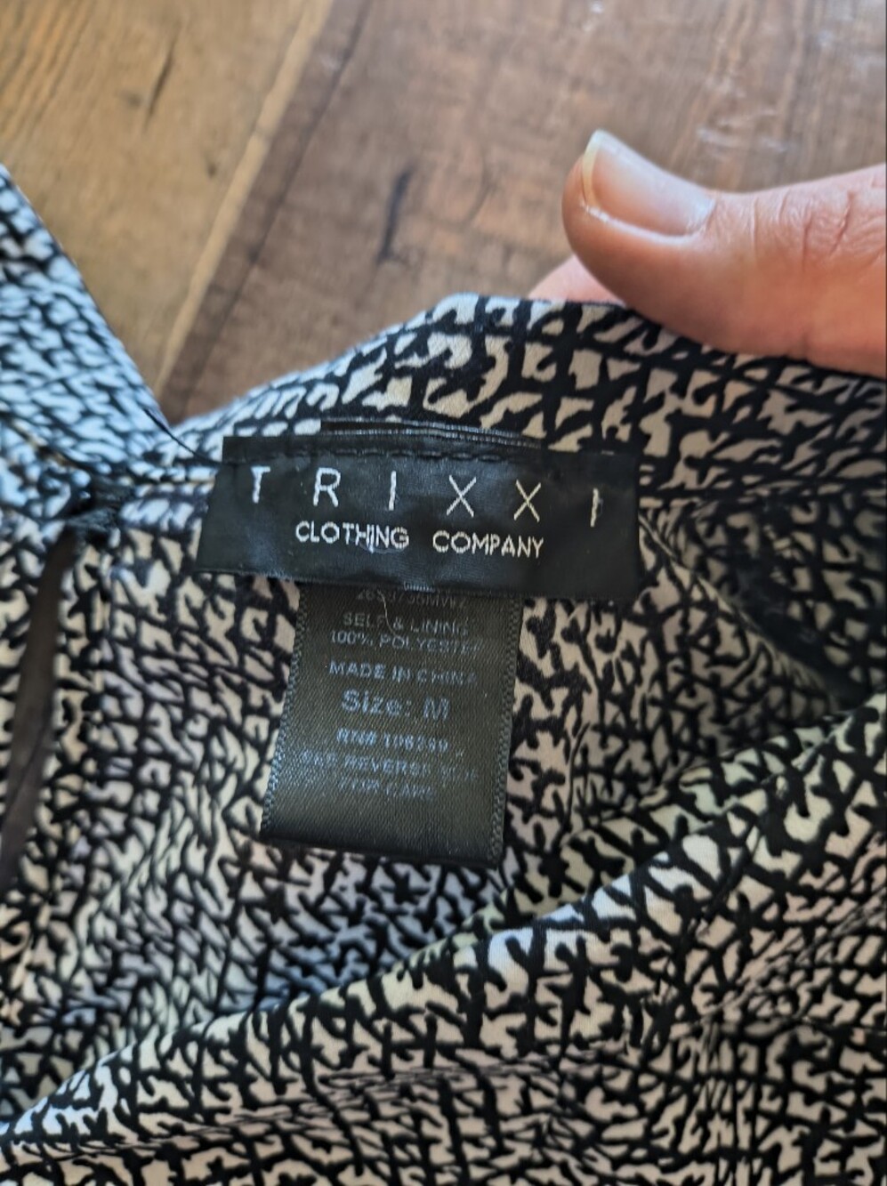 Trixxi Black White Short Sleeved Mini Skort Collared Tennis Dress Stylish Size M - Picture 5 of 10